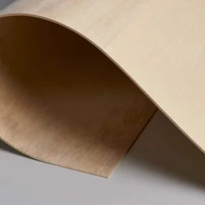 Flexi plywood panels with smooth surface and flexible structure for modern furniture and interior applications.