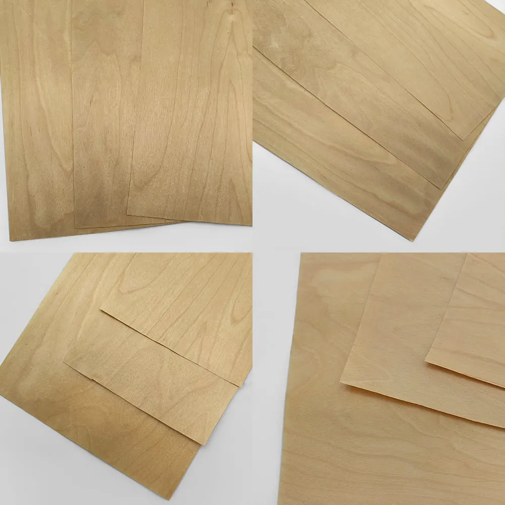 Eco-friendly birch veneer sheets with smooth surface for furniture and interiors