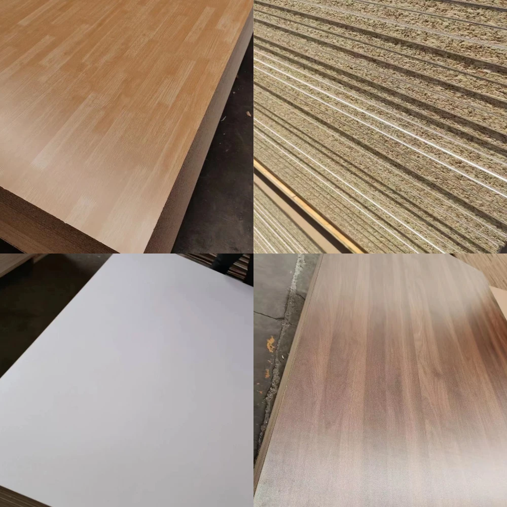 Furniture-grade melamine plywood panel with decorative finish for interiors