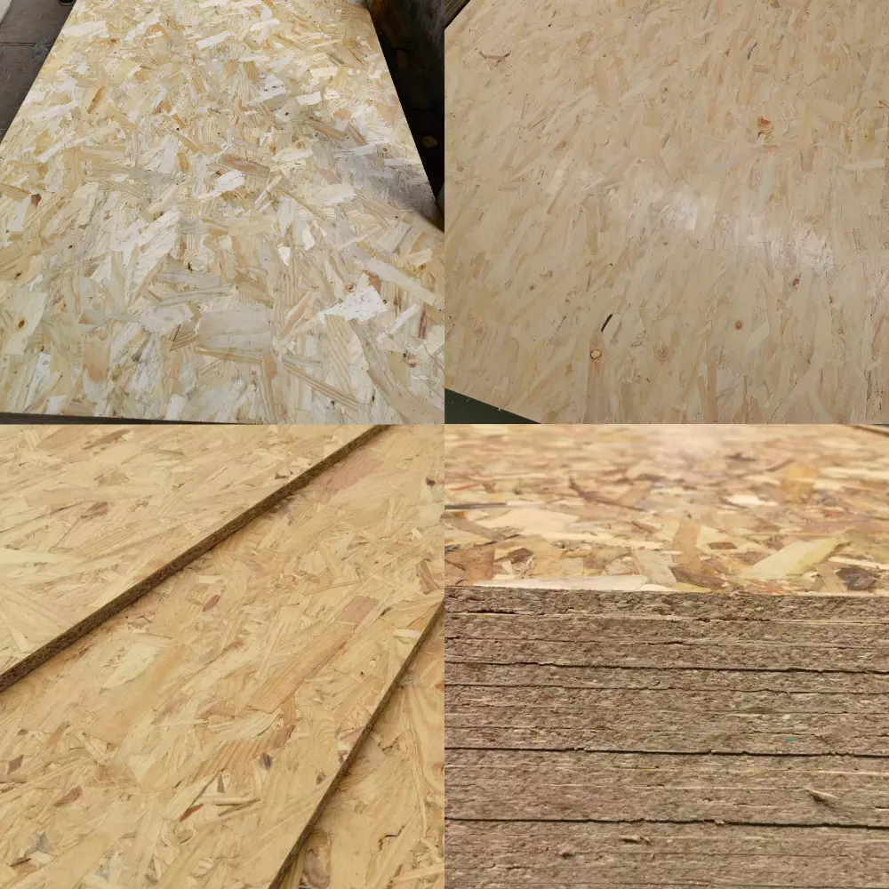 Eco-friendly OSB sheets for construction, furniture, and interior applications