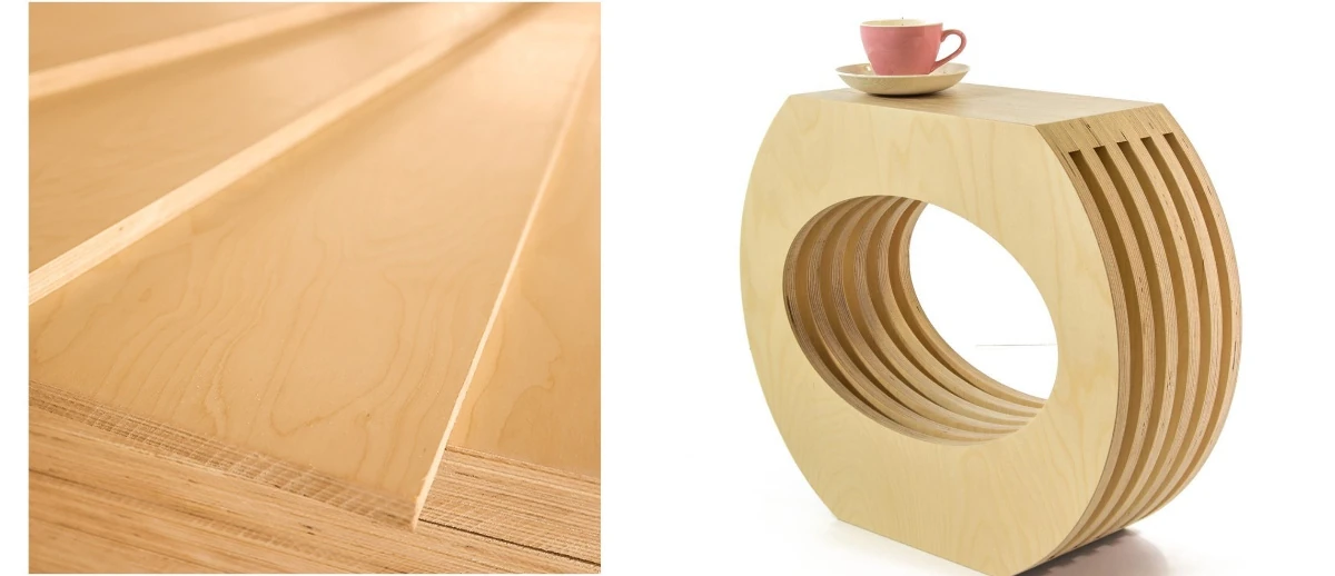 Wide range of applications for wood panels in furniture, interior design, and construction use.