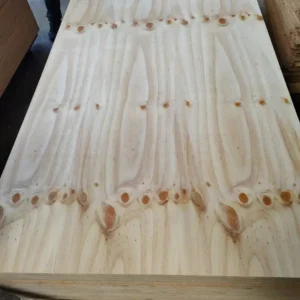 CDX plywood sheet natural wood veneer surface close up