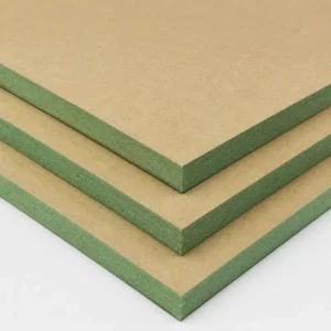 Moisture Resistant MDF board product display with smooth surface and durable core structure.