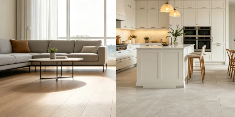 Tablero de partículas de melamina utilizado para la fabricación de muebles con una superficie decorativa duradera y un acabado que imita la veta de la madera.