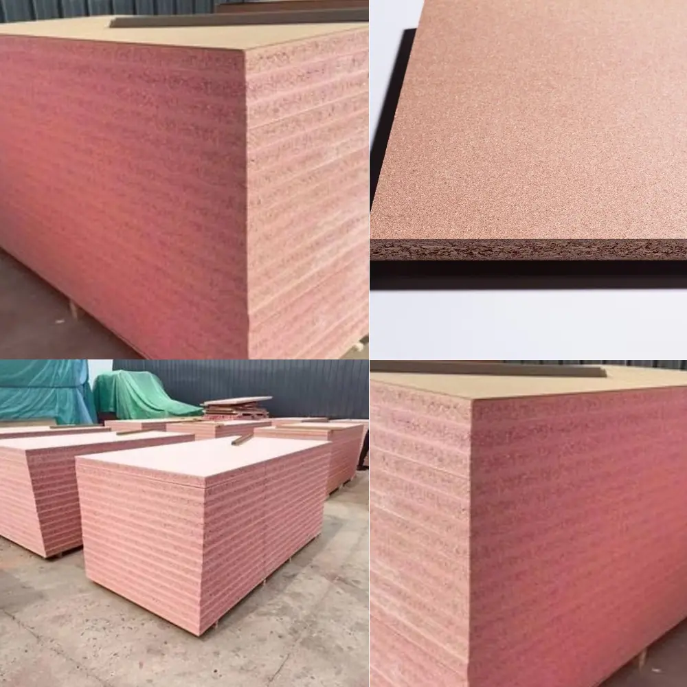 Fire Resistant Chipboard panel designed for furniture and interior applications with improved fire performance.