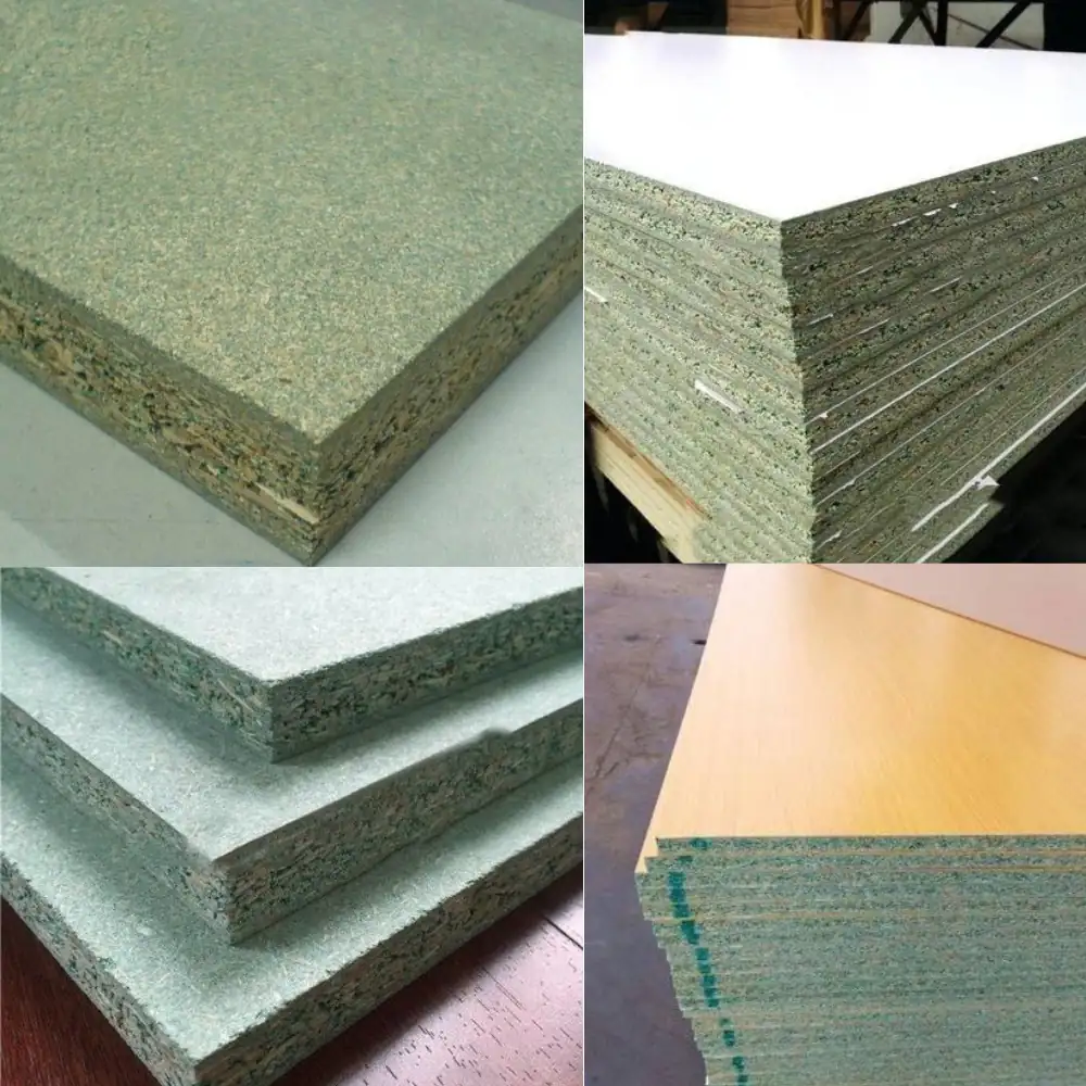 High-quality Moisture Resistant Particle Board panel designed for humid environments and furniture manufacturing.