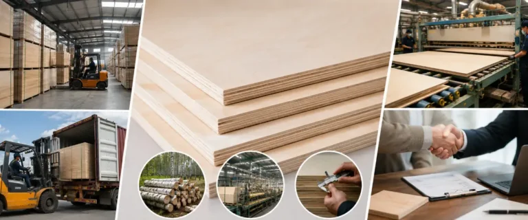 A buyer evaluating a reliable birch plywood supplier based on product quality, certifications, production capacity, pricing, and delivery time.