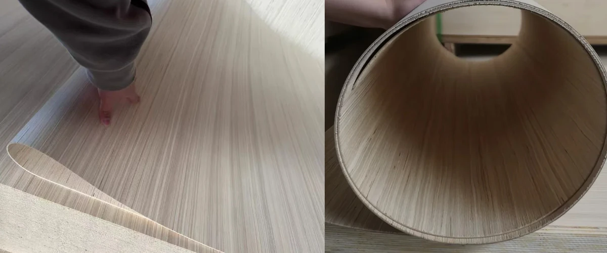 Flexible plywood vs regular plywood showing key differences in flexibility, thickness, strength, and applications.