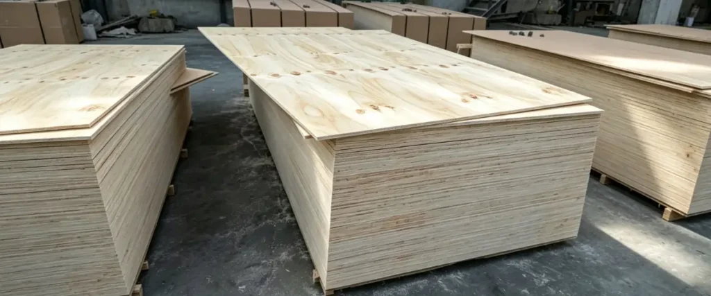 Plywood price guide showing plywood sheets and factors that affect plywood cost.