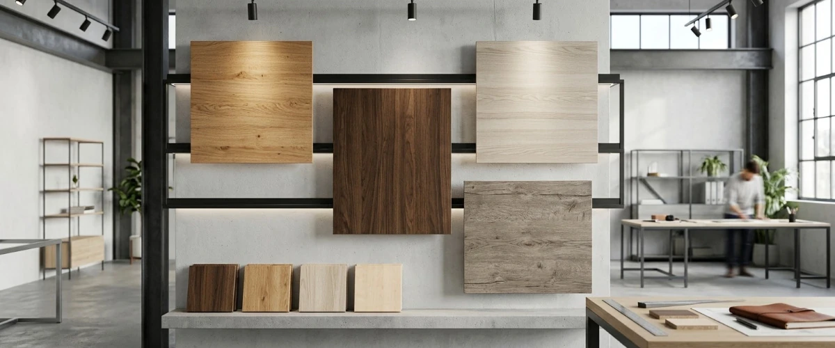 Baitwood melamine faced chipboard panels showcasing decorative finishes and consistent surface quality.