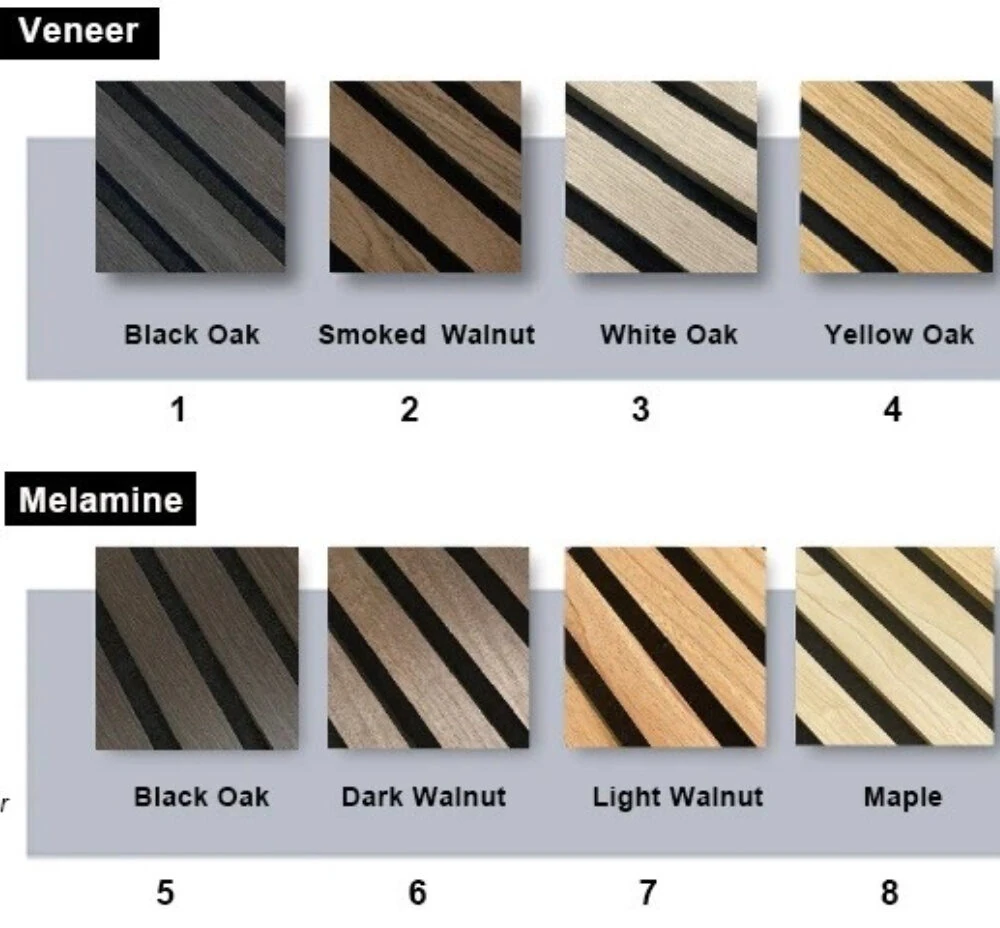Acoustic wall panel color options for modern interior soundproof decoration