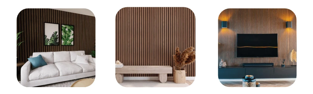 Slat acoustic panel wood slat wall design interior decorative soundproof panels