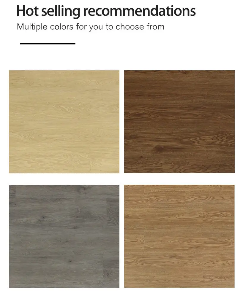 SPC flooring color options display