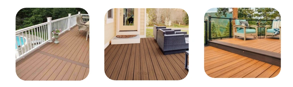wpc decking floor outdoor terrace patio installation modern design