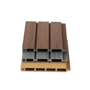WPC fencing panel display wood plastic composite fence boards outdoor privacy fence system