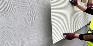 How to install flexible stone panels on walls for interior and exterior wall applications.