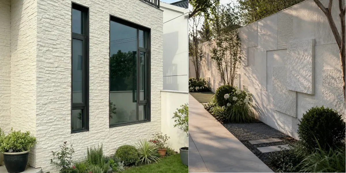 MCM wall panels used for exterior walls, showing their suitability for outdoor wall applications.