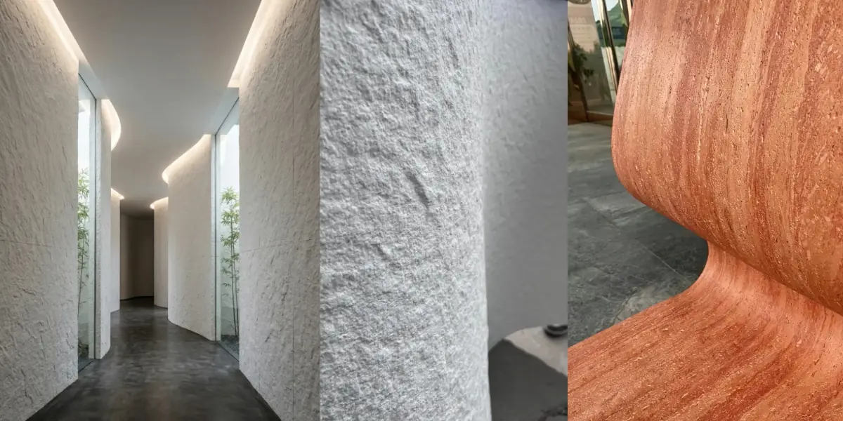 Key features of MCM wall panels, including lightweight construction, flexibility, durability, and decorative versatility.