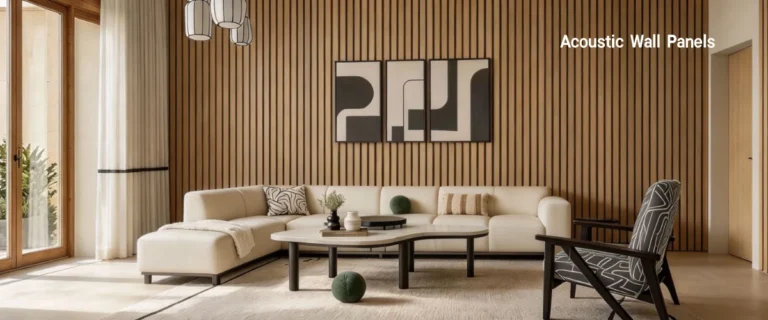 Acoustic wall panels used for sound absorption in offices, restaurants, hotels, and other interior spaces.