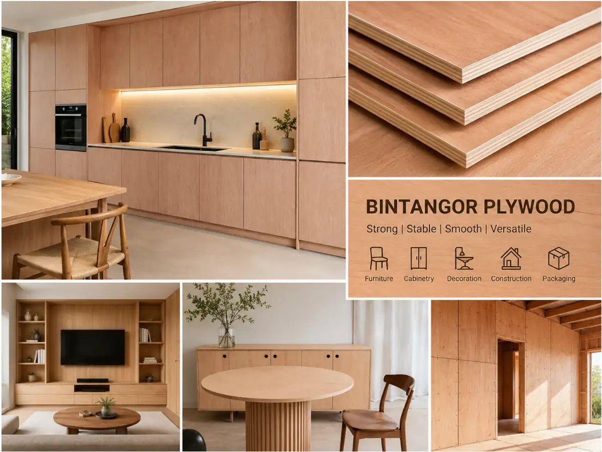 Bintangor plywood applied in interior decoration projects