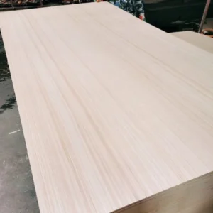 High-quality engineered veneer plywood (EV plywood) with uniform grain and smooth finish.