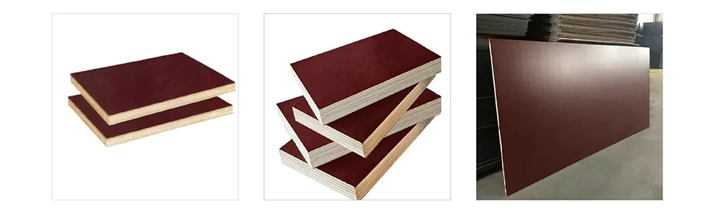 Brown film faced plywood edges