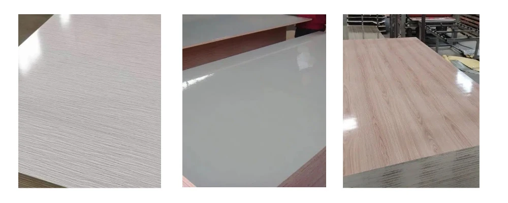 Eco-friendly glossy melamine plywood sheets for furniture and interior decoration
