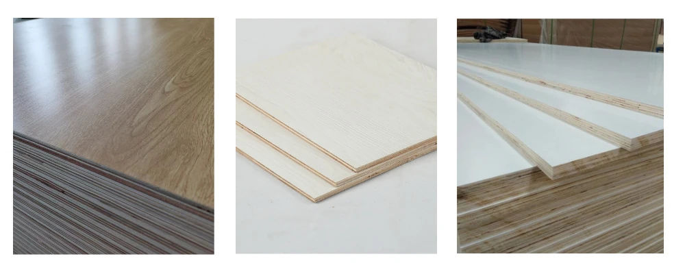 Contreplaqué mélaminé à surface décorative lisse pour meubles et projets d'aménagement intérieur