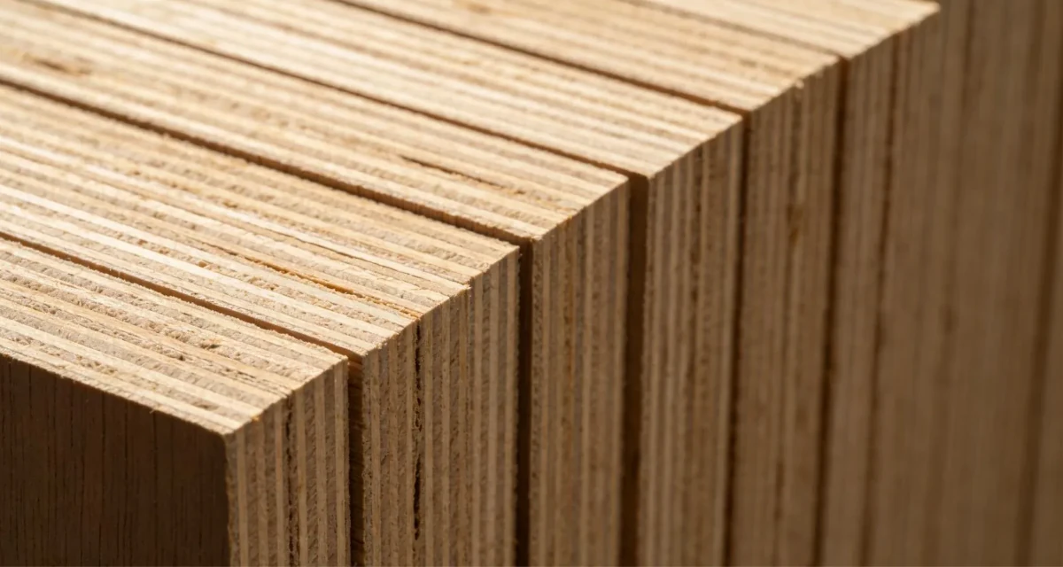 structure layers of melamine faced plywood panel