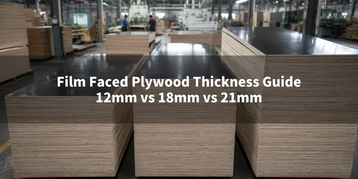 film faced plywood thickness comparison 12mm 18mm 21mm