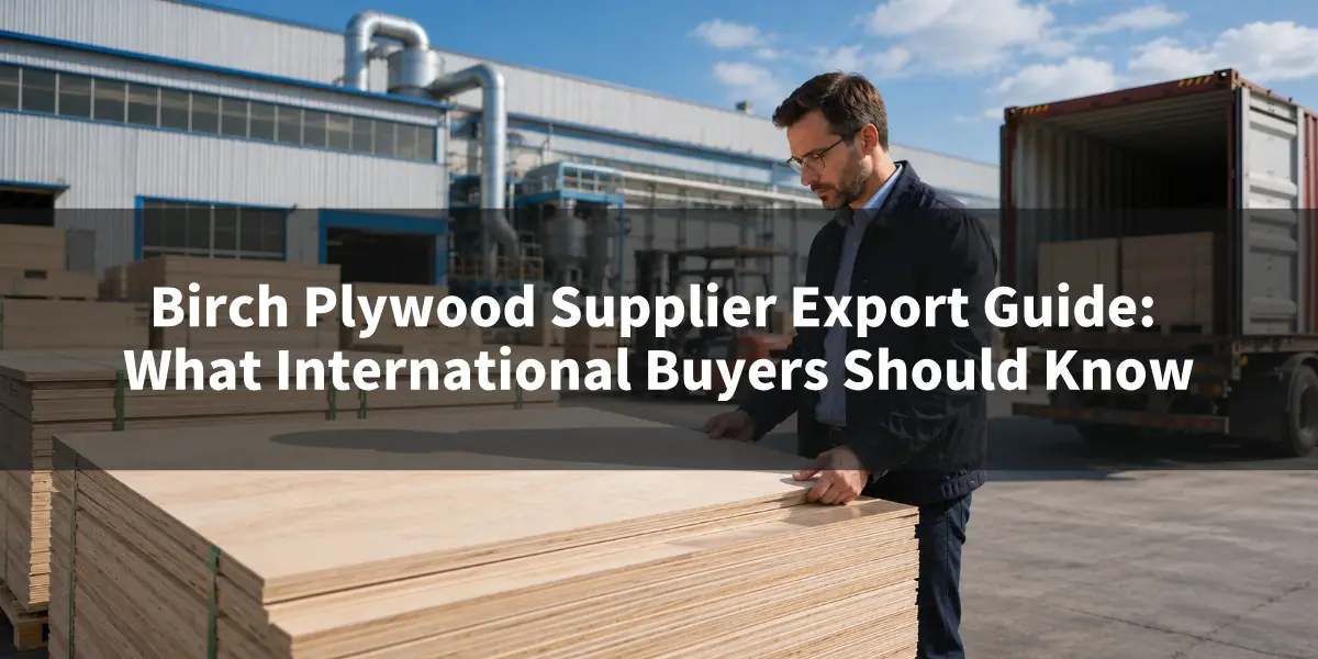Proveedor de madera contrachapada de abedul que ofrece productos de madera contrachapada de alta calidad para compradores de todo el mundo.