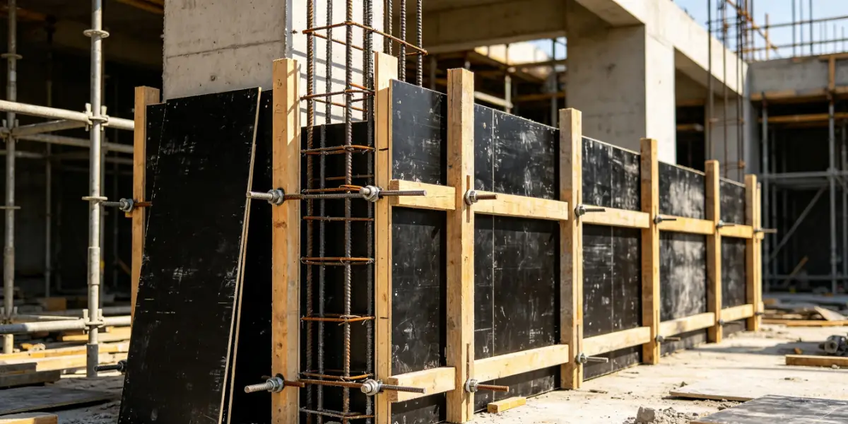 High quality film faced plywood used for concrete formwork