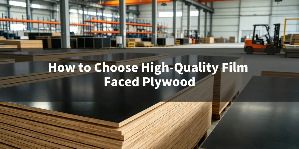 High quality film faced plywood for concrete formwork