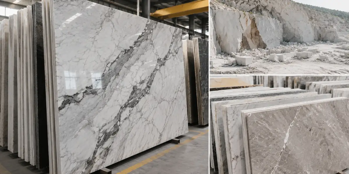 Natural marble stone slabs used for flooring