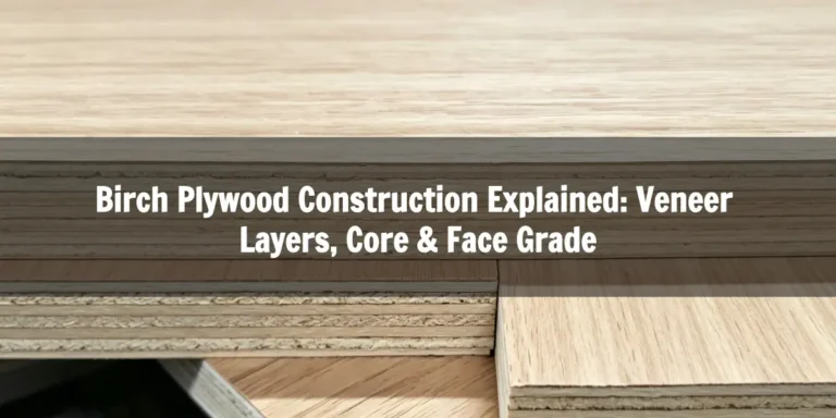 birch plywood construction showing face veneer core veneers and back veneer