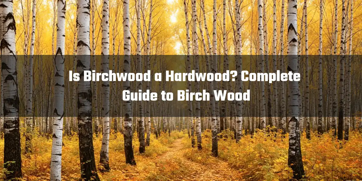 birchwood forest showing birch hardwood trees