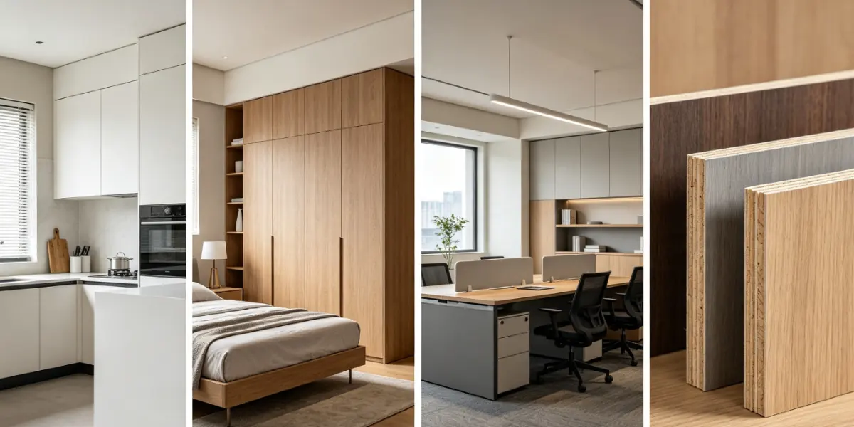 Popular melamine plywood application