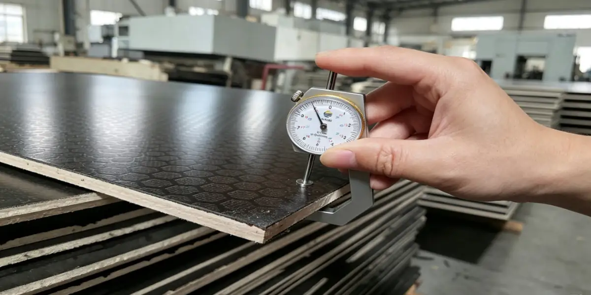 Quality inspection of anti-slip plywood for truck floors