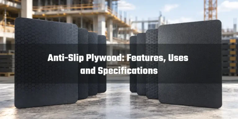 Anti-slip plywood with a textured surface
