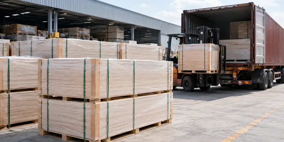 Birch plywood export packing for international buyers
