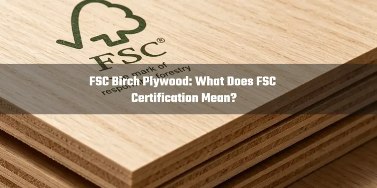 FSC birch plywood sheets for sustainable wood sourcing