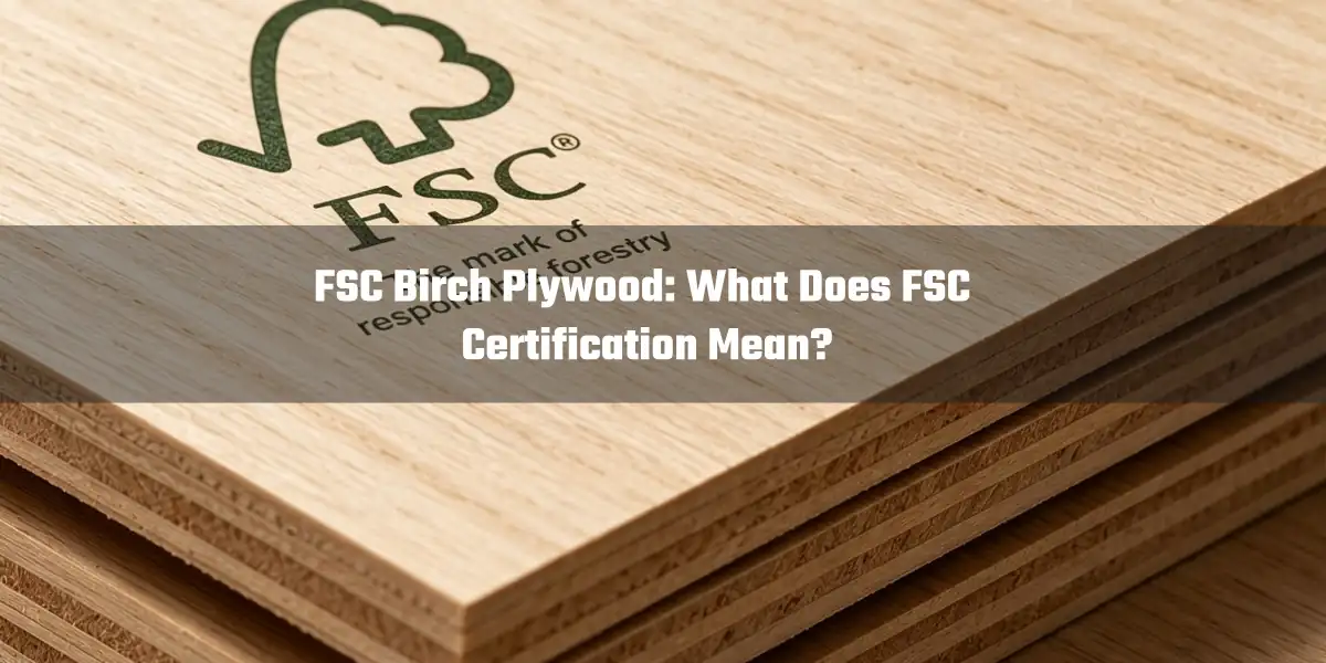 FSC birch plywood sheets for sustainable wood sourcing
