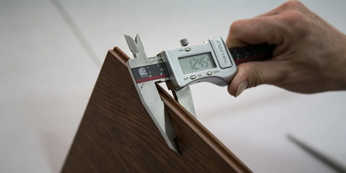 SPC flooring quality control inspection