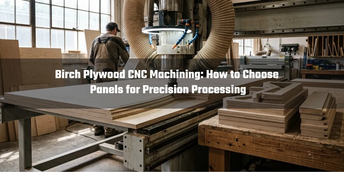 Birch plywood CNC machining for precision furniture components