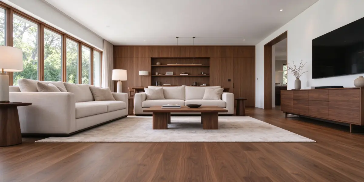 Engineered wood flooring for residential and commercial interiors
