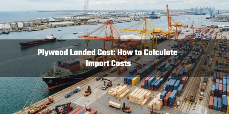 Plywood landed cost for international import shipping