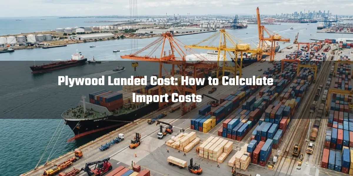 Plywood landed cost for international import shipping