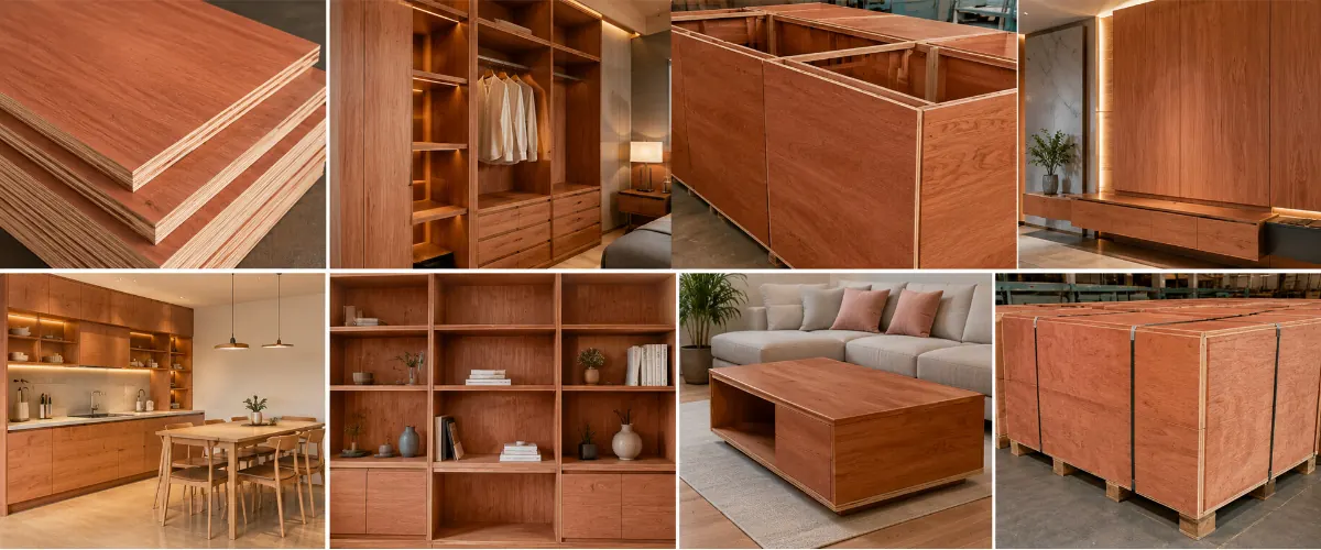 Modern furniture manufactured using Bintangor plywood