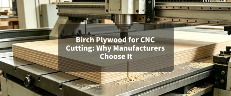 Birch plywood for CNC cutting in woodworking manufacturing