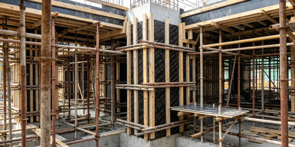 Como escolher compensado revestido com filme para construção de fôrmas de concreto